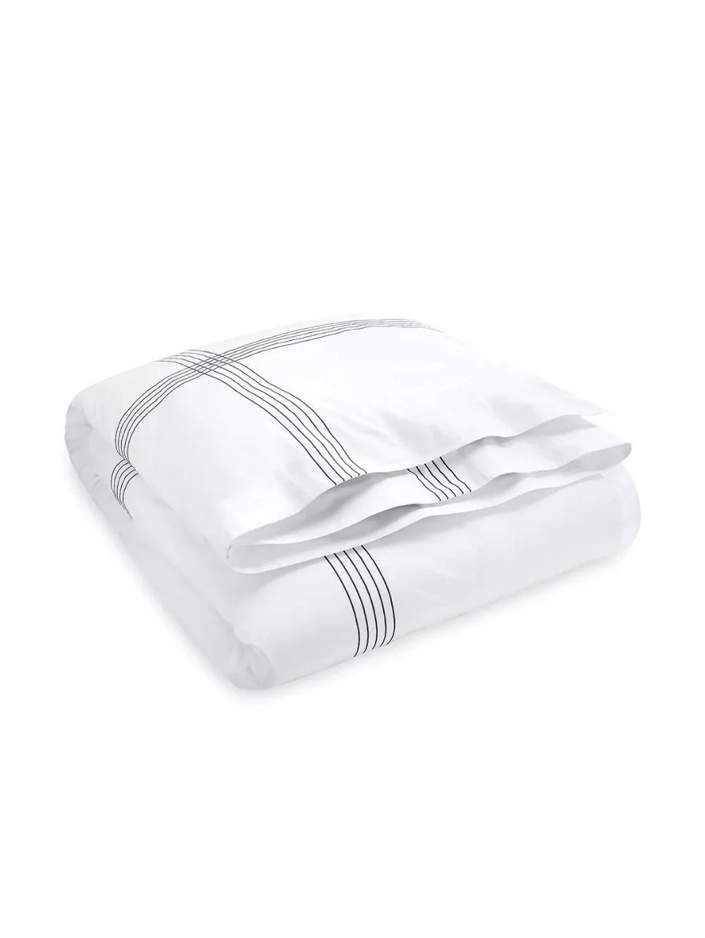 Ralph Lauren Organic Handkerchief Duvet Cover, Queen, White/Blue New w/Tag $500